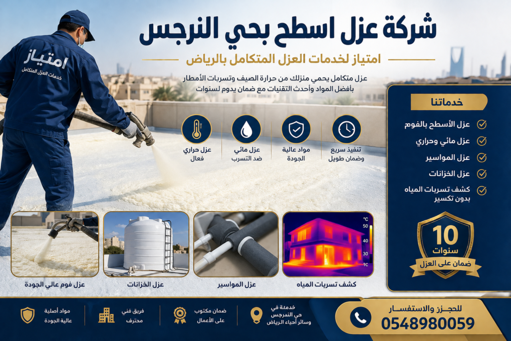 شركة عزل اسطح بحي النرجس